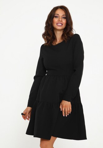 Awesome Apparel Dress in Black: front