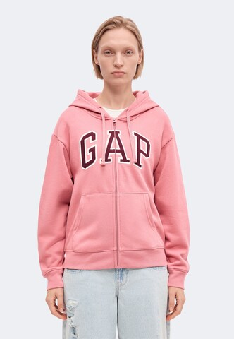 GAP Sweatjakke 'HERITAGE' i pink: forside