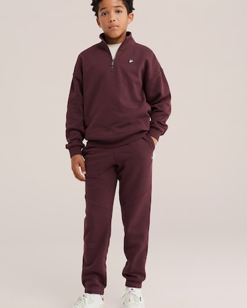 WE Fashion Tapered Broek in Lila