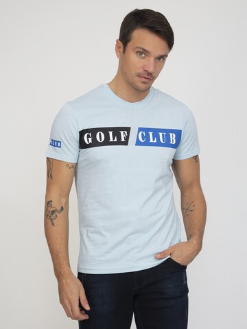 T-Shirt 'Luca' Sir Raymond Tailor en bleu : devant