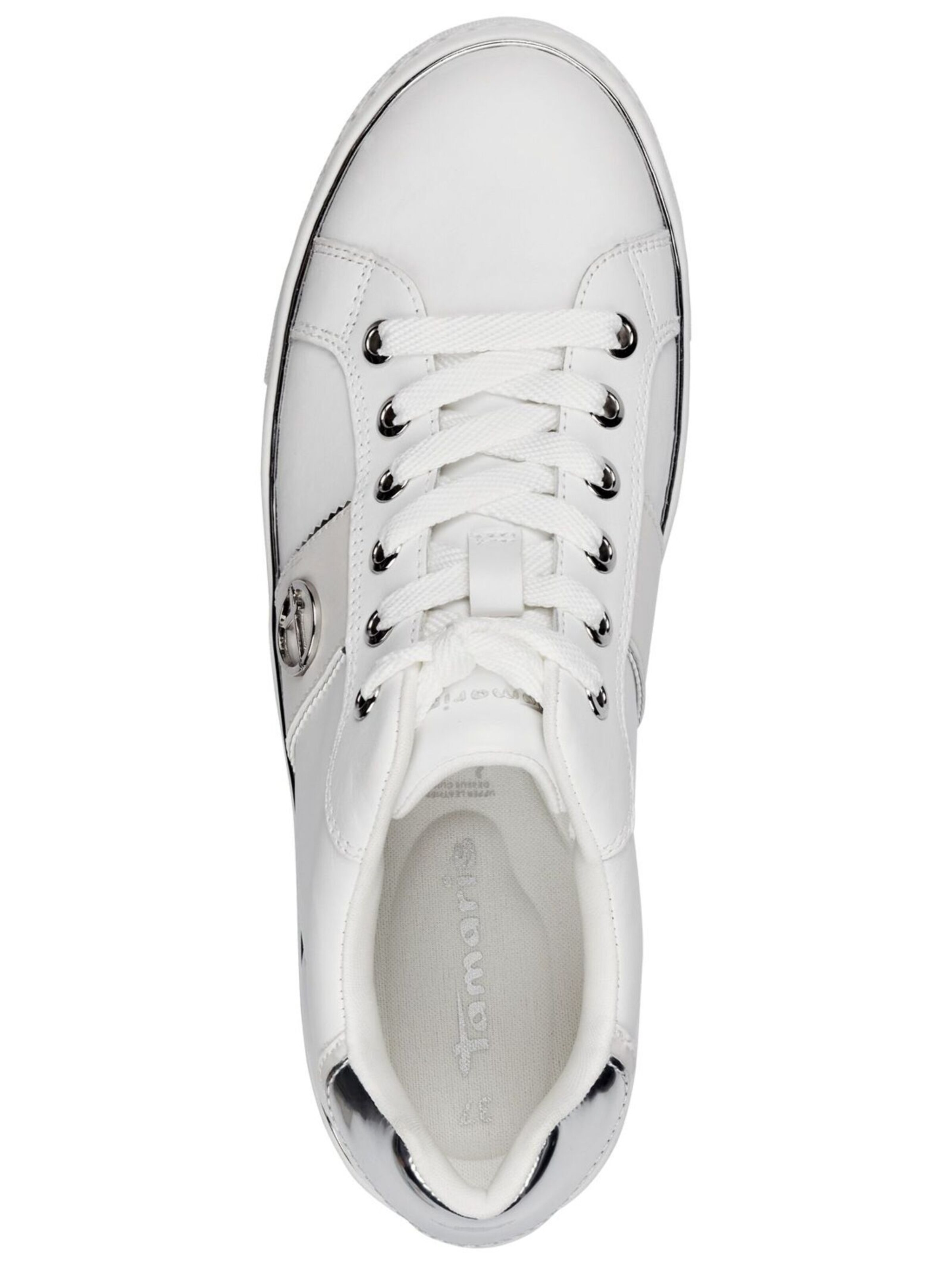 Tamaris Σνίκερ χαμηλό σε λευκό