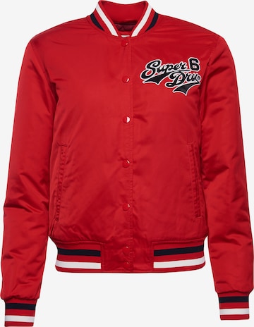 Superdry Between-Season Jacket 'Varsity' in Red: front