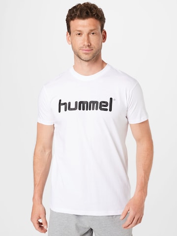 Hummel Shirt in Wit: voorkant