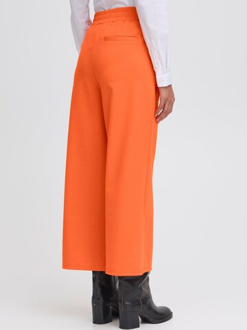 Wide Leg Pantalon à pince 'IHKate' ICHI en orange