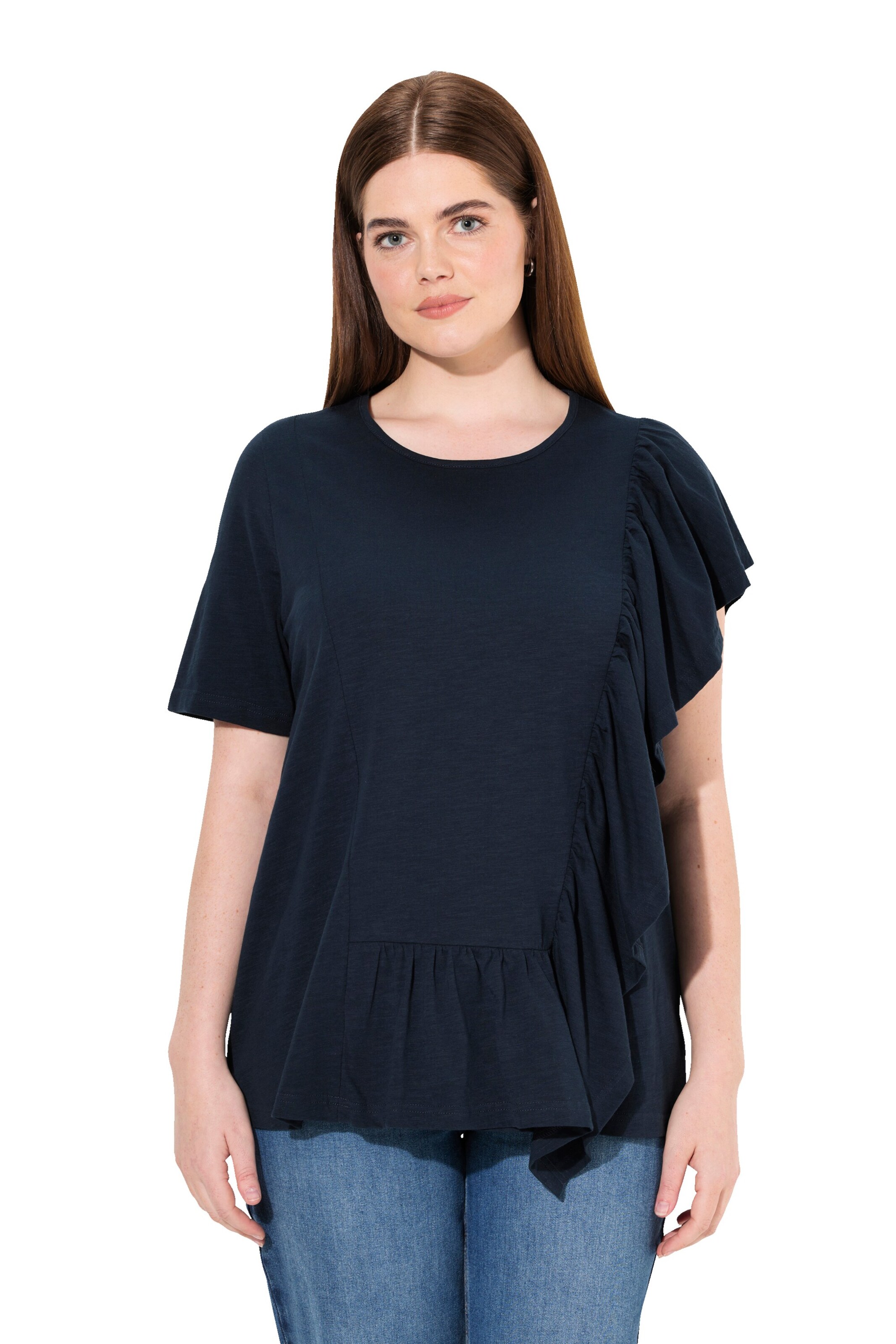 Ulla Popken Blouse in Blue: front