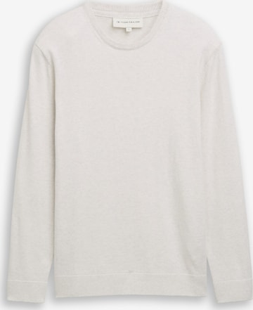TOM TAILOR Trui in Wit: voorkant