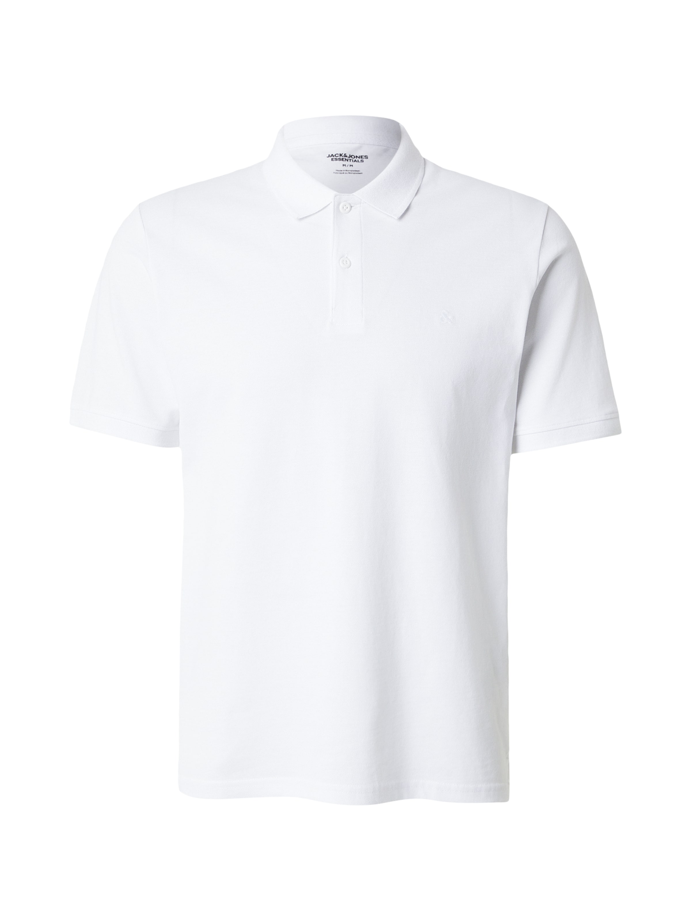 JACK & JONES Poloshirt 'JWHBASIC' in Weiß: Vorderseite
