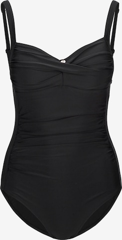 19V69 ITALIA Minimiser Swimsuit 'Luana' in Black: front