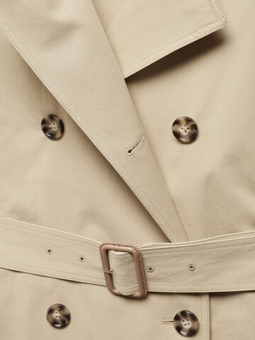 MANGO Between-Seasons Coat 'Buterfly' in Beige