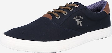TOM TAILOR Sneaker | modra barva: sprednja stran