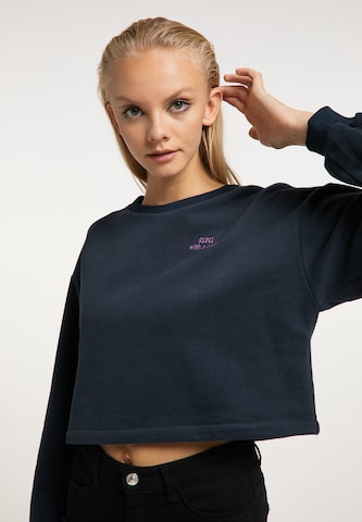 Sweat-shirt myMo ROCKS en bleu