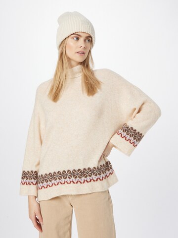 Cream Pullover 'Fairy' in Beige: predná strana