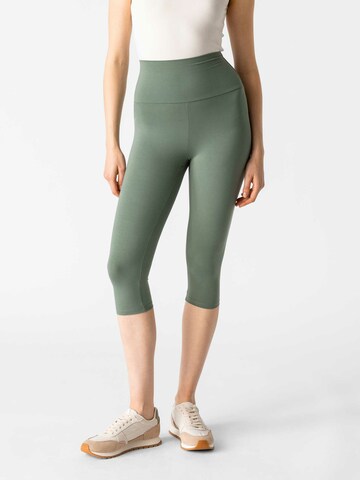 Les Lunes Skinny Leggings 'Luna' in Groen: voorkant