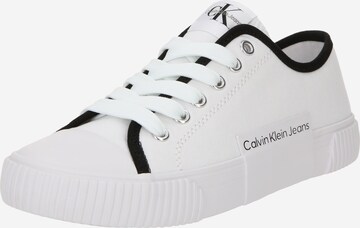 Sneaker di Calvin Klein Jeans in bianco: frontale