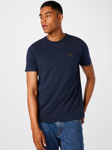 Superdry Tapered Shirt in Blauw: voorkant