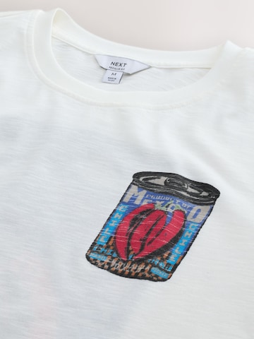 T-Shirt Next en blanc