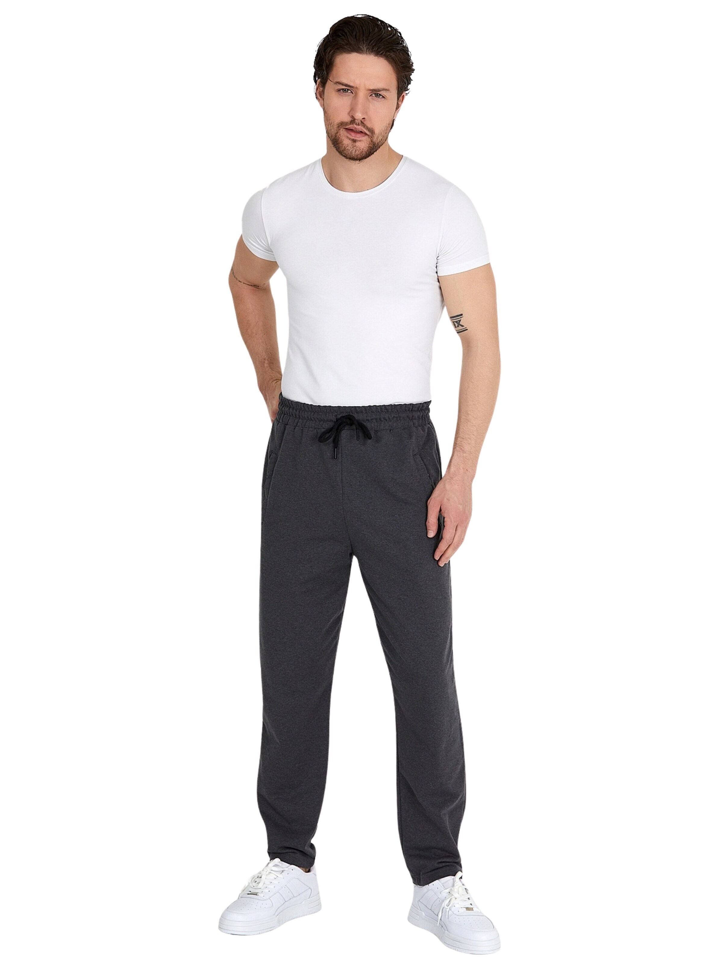 comeor Workout Pants 'Jogginghose Herren mit Reißverschlusstaschen' in S in Dark grey, Item view