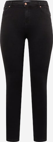 ONLY Carmakoma Skinny Jeans in Black: front