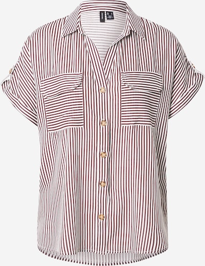 VERO MODA Bluza 'VMBumpy' u boja vina / bijela, Pregled proizvoda