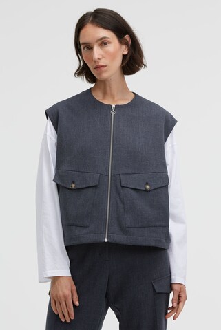 SENSES.THE LABEL Vest in Blue: front