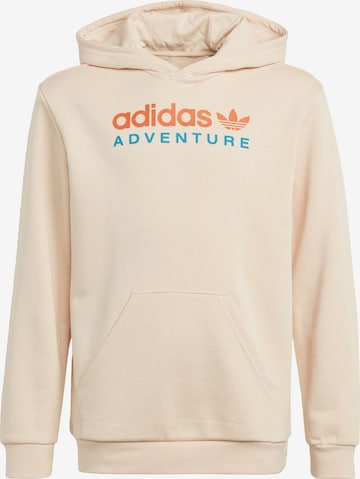 ADIDAS ORIGINALS Sweatshirt 'Adventure' in Beige: voorkant