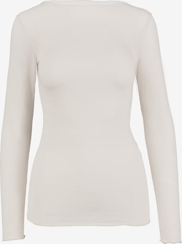 Ciocca - Camiseta térmica 'Cashmere undershirt barchetta' en blanco: frente