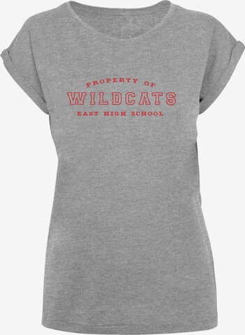 F4NT4STIC Shirt 'Disney High School Musical The Musical Property Of Wildcats' in Grey: front