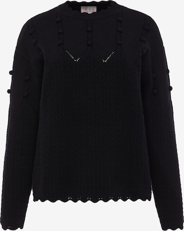 IZIA - Jersey en negro: frente
