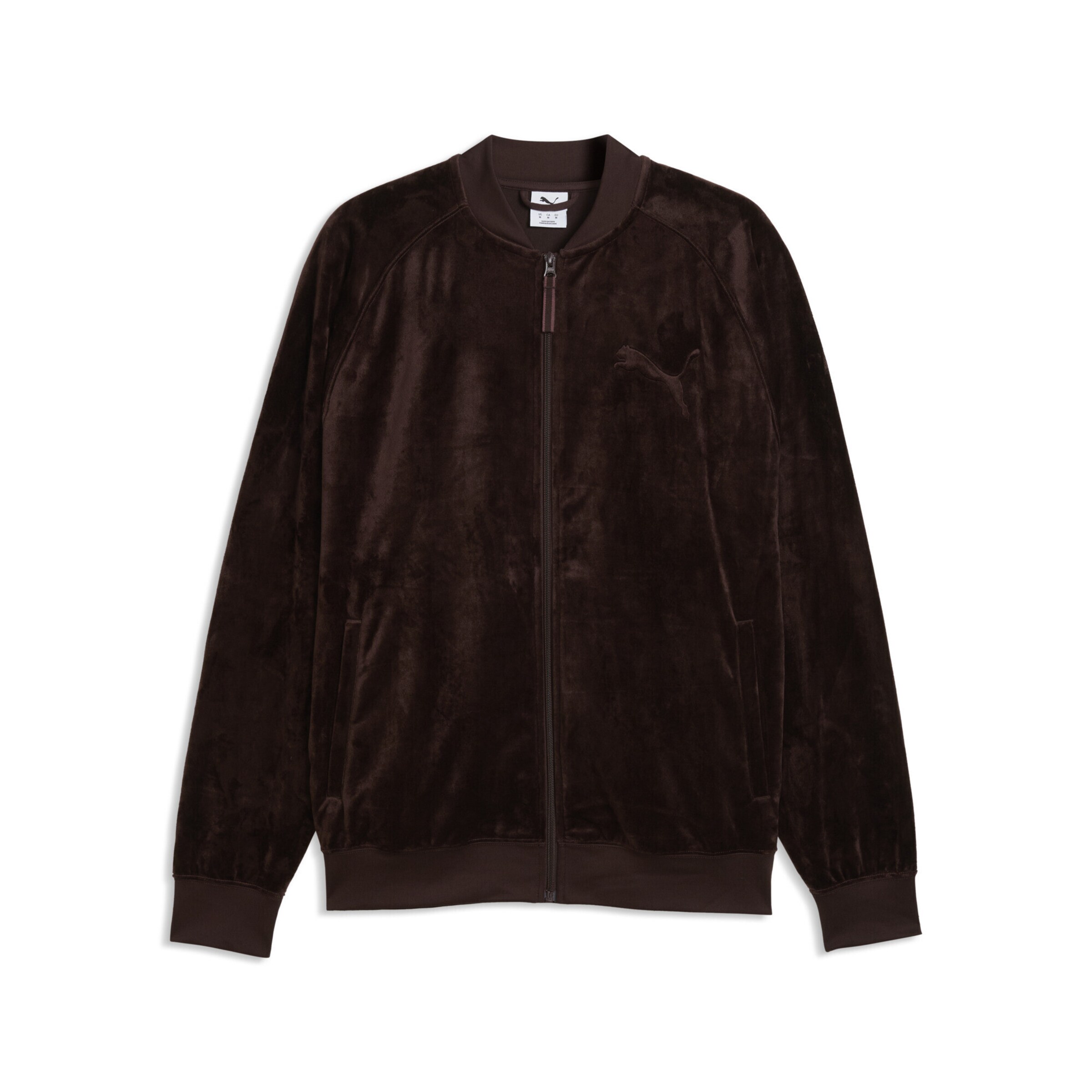 Veste en polaire PUMA en marron : devant