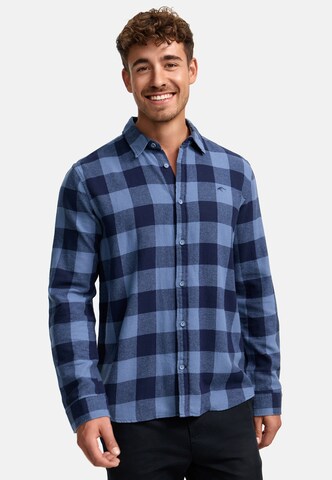 INDICODE JEANS Regular Fit Hemd in Blau: Vorderseite