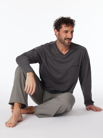 SCHIESSER Pyjama lang ' Comfort Essentials ' in Grijs