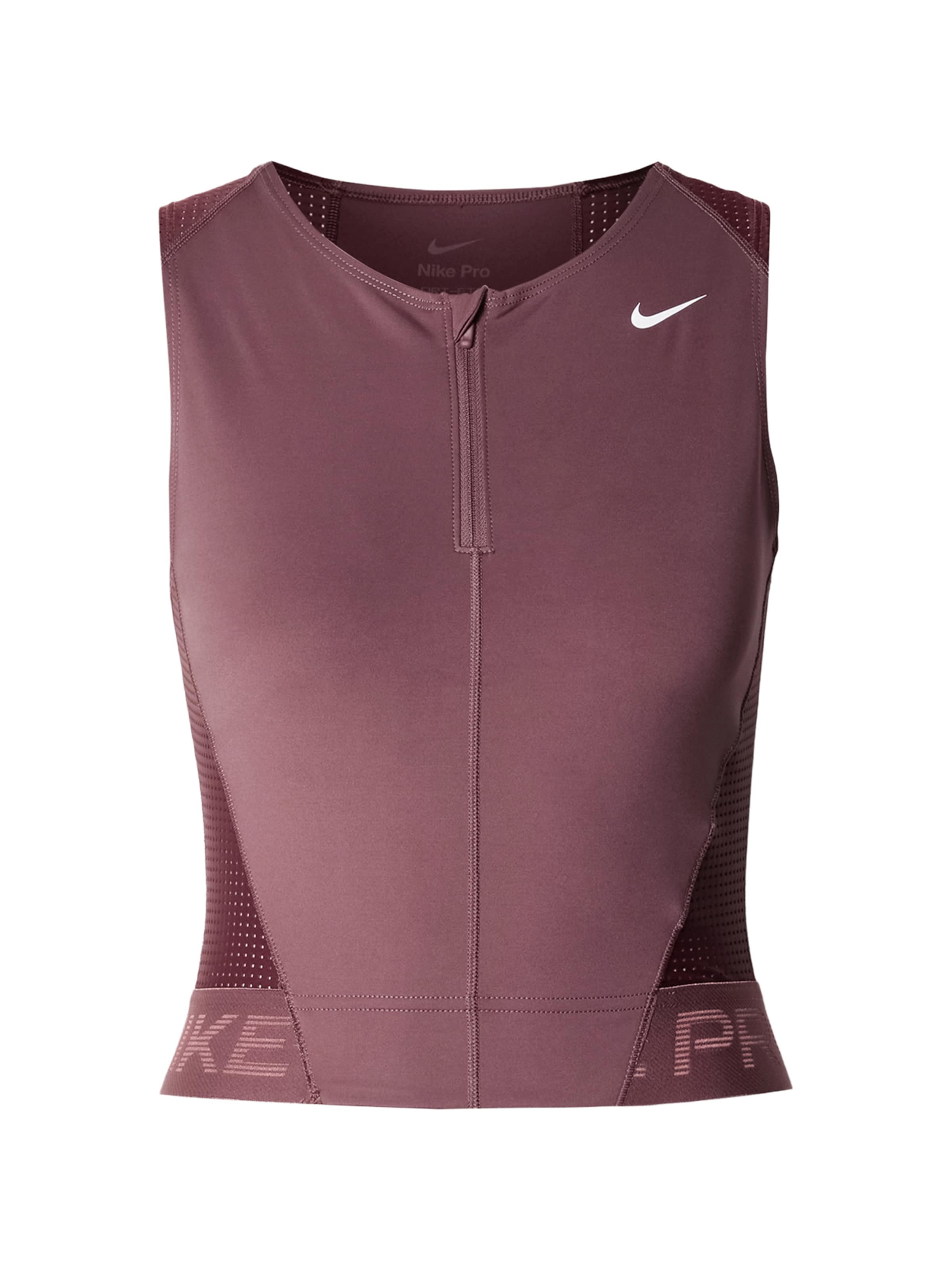 Sport top de la NIKE pe roșu: față