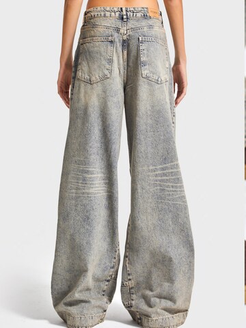 IT'S BASIC - Pierna ancha Vaquero 'Wide Mid Rise Jeans (Lenght 30)' en azul