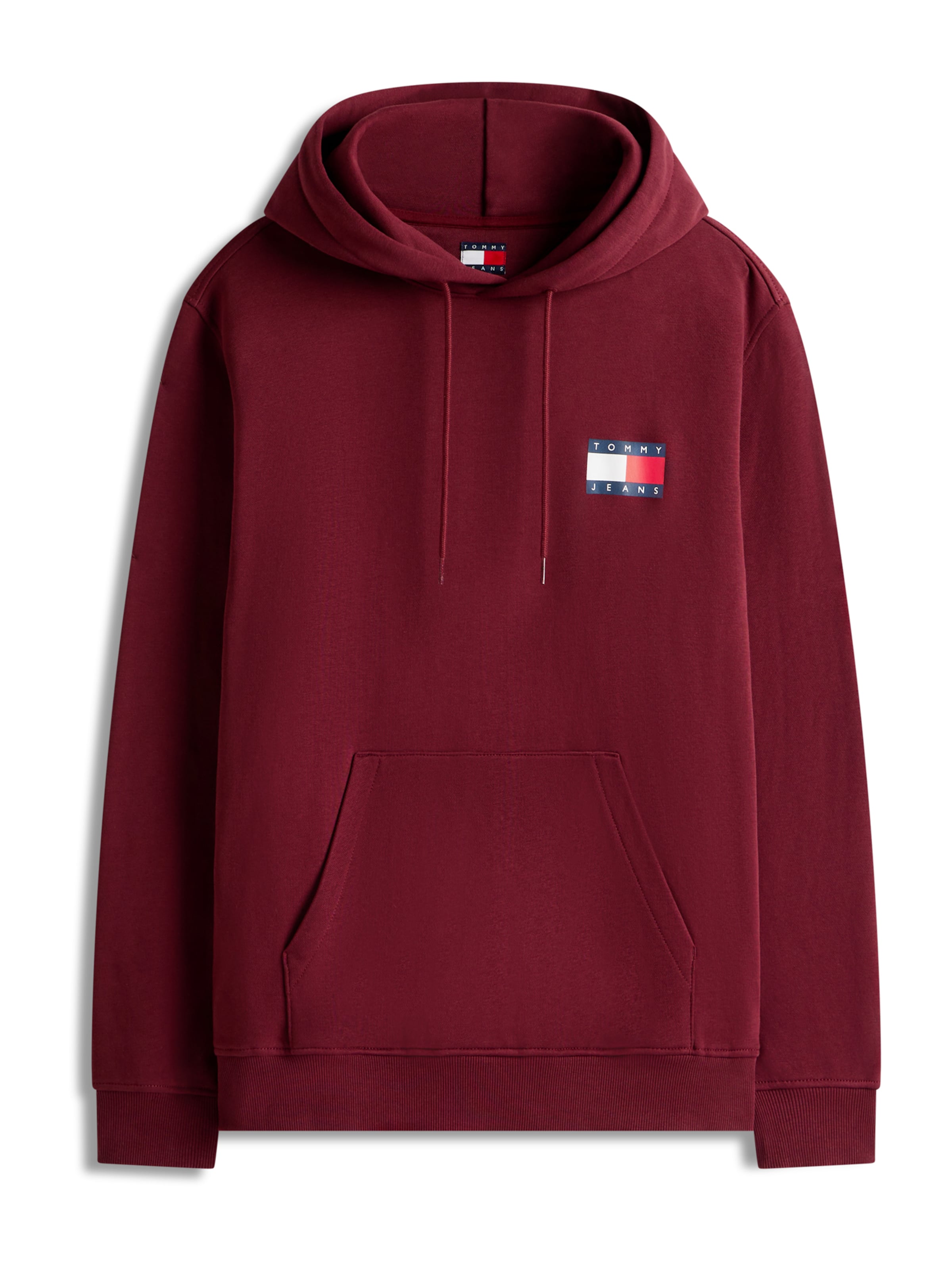 raudona Tommy Jeans Megztinis be užsegimo 'ESSENTIAL': priekis