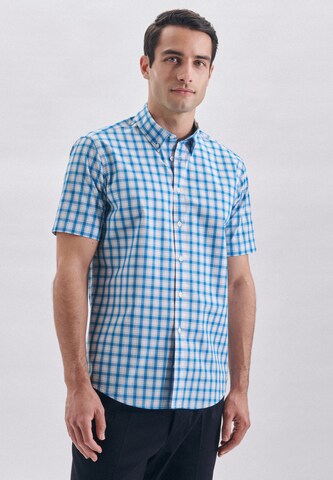 Coupe regular Chemise business SEIDENSTICKER en bleu : devant