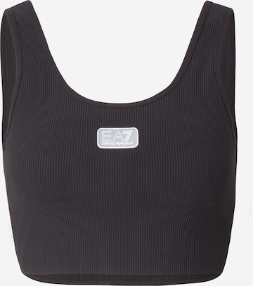 Haut EA7 Emporio Armani en noir : devant