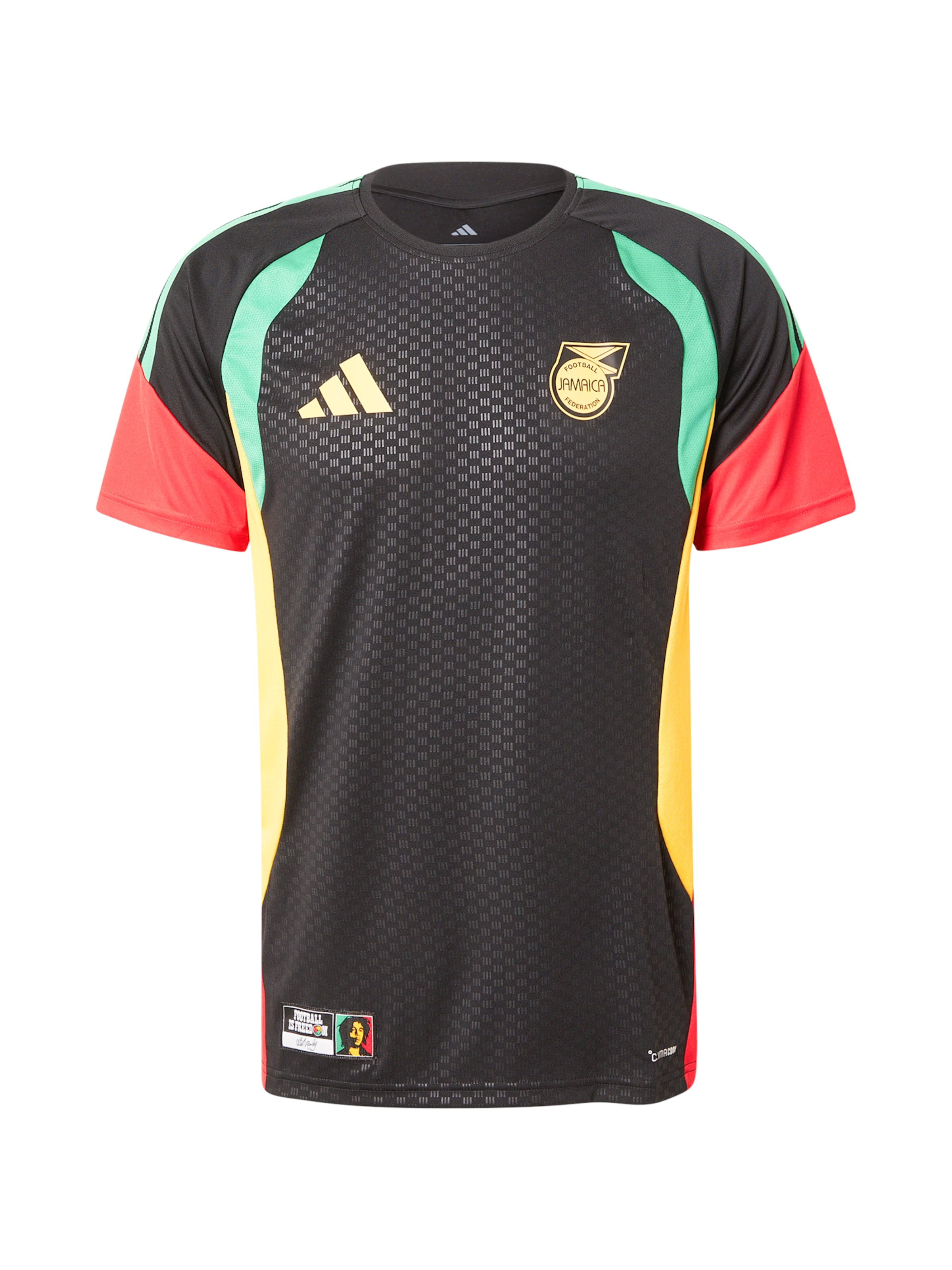 Triko 'JFF' iš ADIDAS PERFORMANCE, spalva – geltona / šviesiai žalia / raudona / juoda / balta, Prekių apžvalga