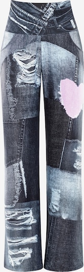 Winshape Housut 'CUL105C' värissä harmaa denim / tummanharmaa / roosa, Tuotenäkymä