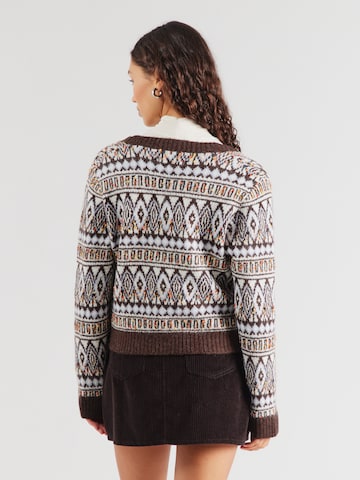 Cardigan 'Saxo' Lollys Laundry en marron
