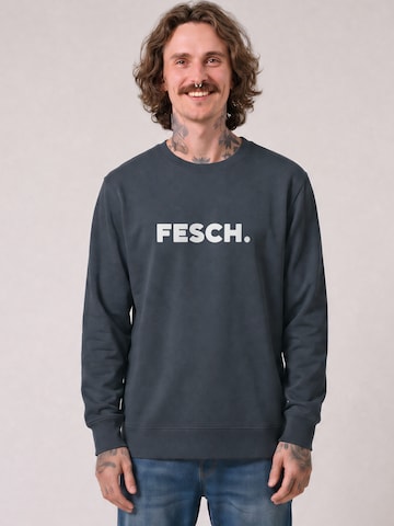Watapparel Sweatshirt 'Fesch' in Grijs: voorkant