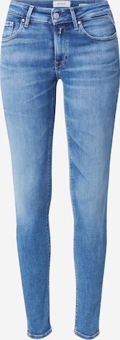 REPLAY Skinny Farkut 'NEW LUZ' värissä sininen: etupuoli