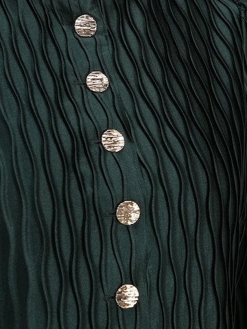 Y.A.S Petite Skjortklänning 'RIPPLE' i grön
