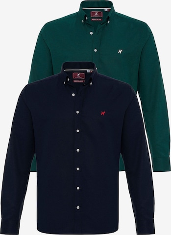 Chemise Williot en vert : devant