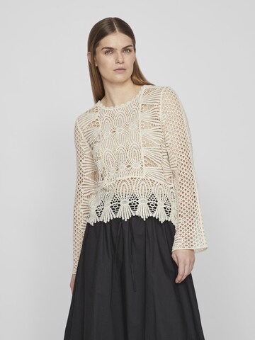 VILA Blouse in Beige: voorkant