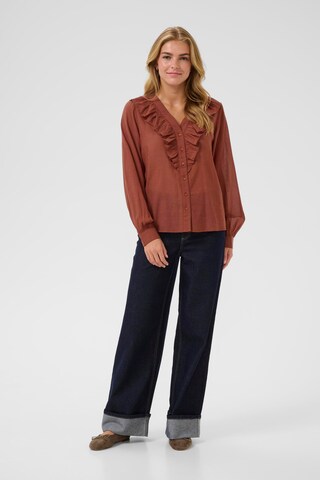 Kaffe Blouse in Brown