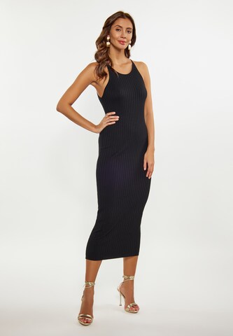 faina Dress in Black: front