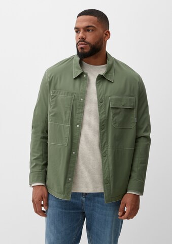 s.Oliver Men Big Sizes Between-Season Jacket in Green: front