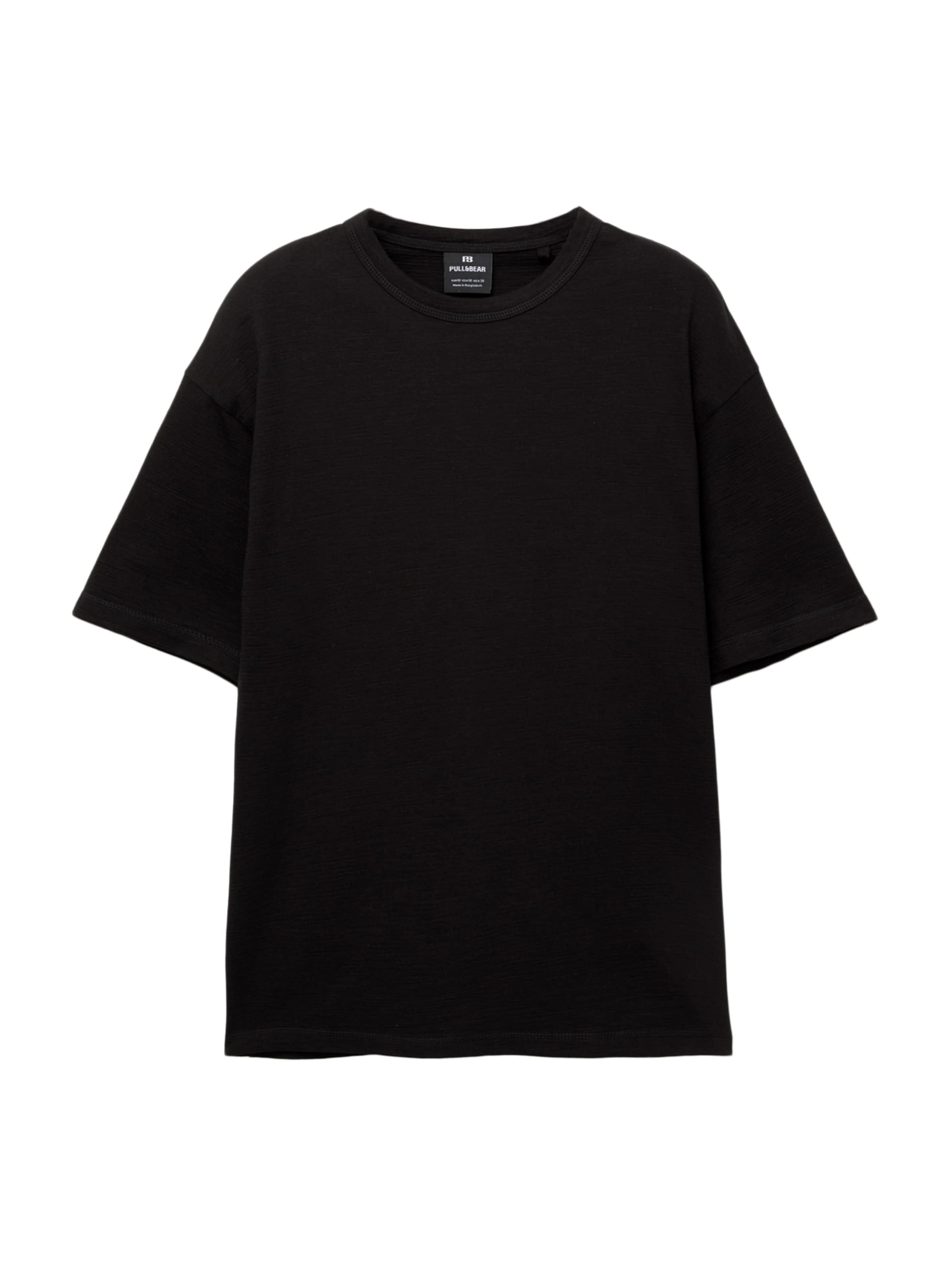 Pull&Bear Tričko - Čierna: predná strana