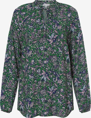 Marie Lund Blouse in Groen: voorkant