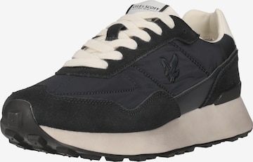 Lyle & Scott Platform trainers 'Noah' in Blue: front